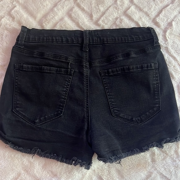 Black Jean Shorts - Picture 2 of 3